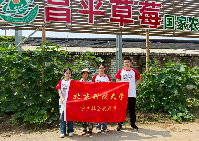 北科果藏鮮綠實踐隊用科技為昌平草莓編織保鮮網